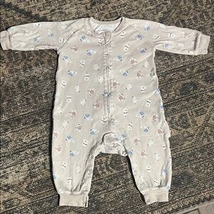 NEST Designs Cream One-Piece Sleep Suit with Polar Bear Print